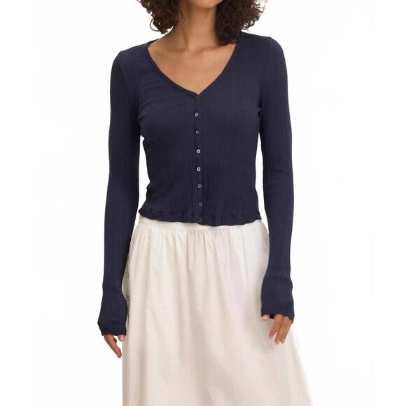 VELVET BY GRAHAM & SPENCER Sweaters - NEW VELVET BY GRAHAM & SPENCER drew button up cardigan in navy